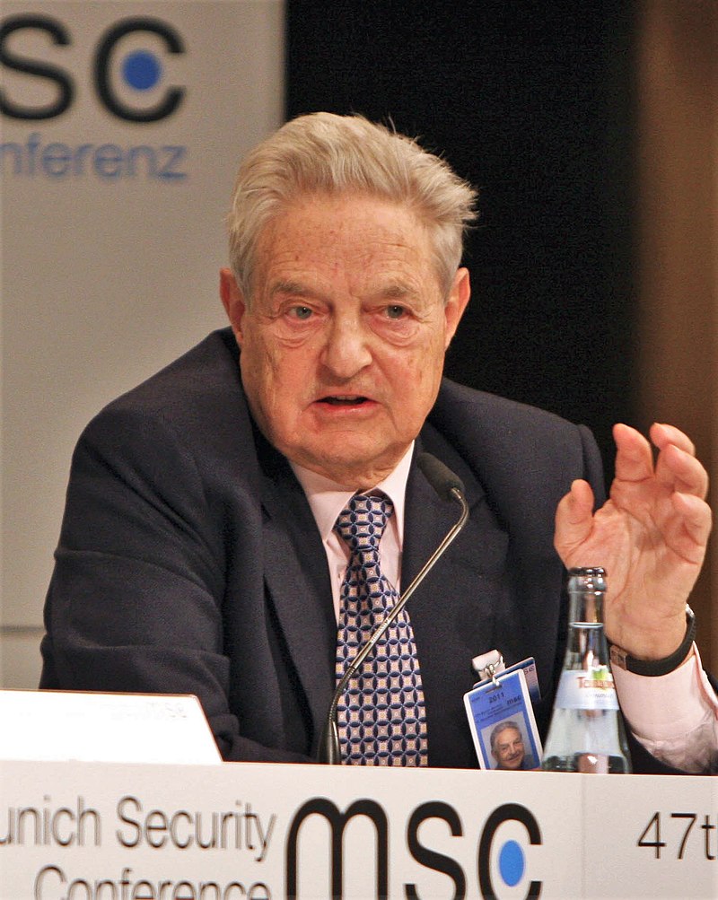 著名投資人、開放社會基金會創始人索羅斯。 圖：Harald Dettenborn提供　CC BY 3.0 de