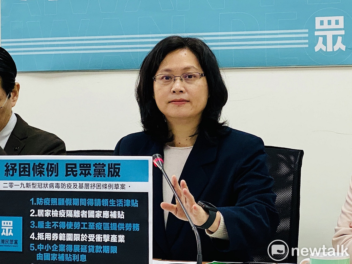 民眾黨團總召賴香伶。 圖：周煊惠 ／攝