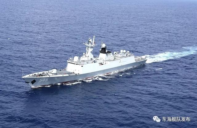 解放軍東海戰區常州艦。 圖：翻攝自東海艦隊微信公眾號