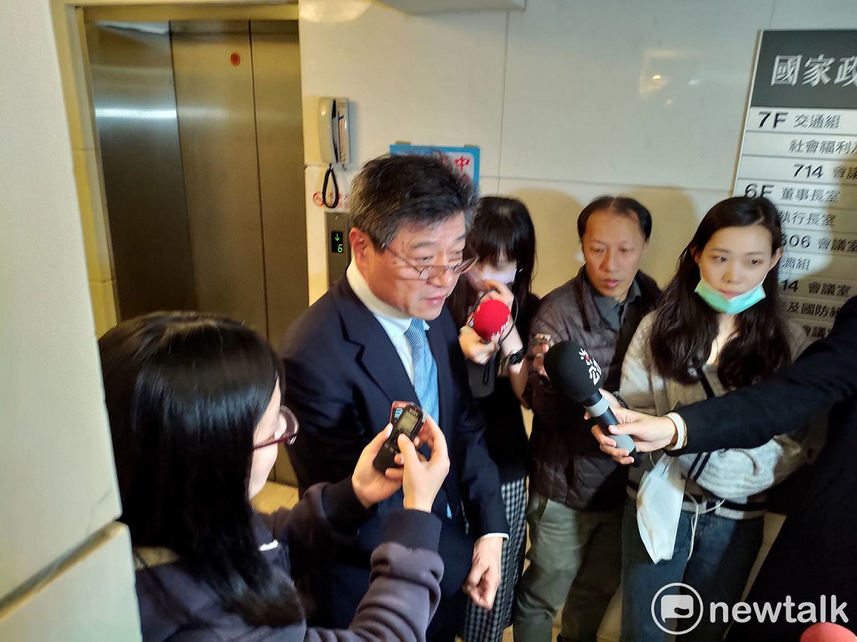 國民黨代理黨主席林榮德。 圖：黃建豪/攝