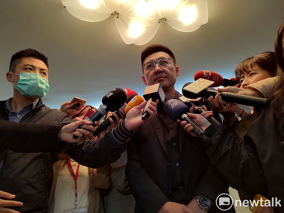 國民黨主席參選人江啟臣。 圖：黃建豪/攝