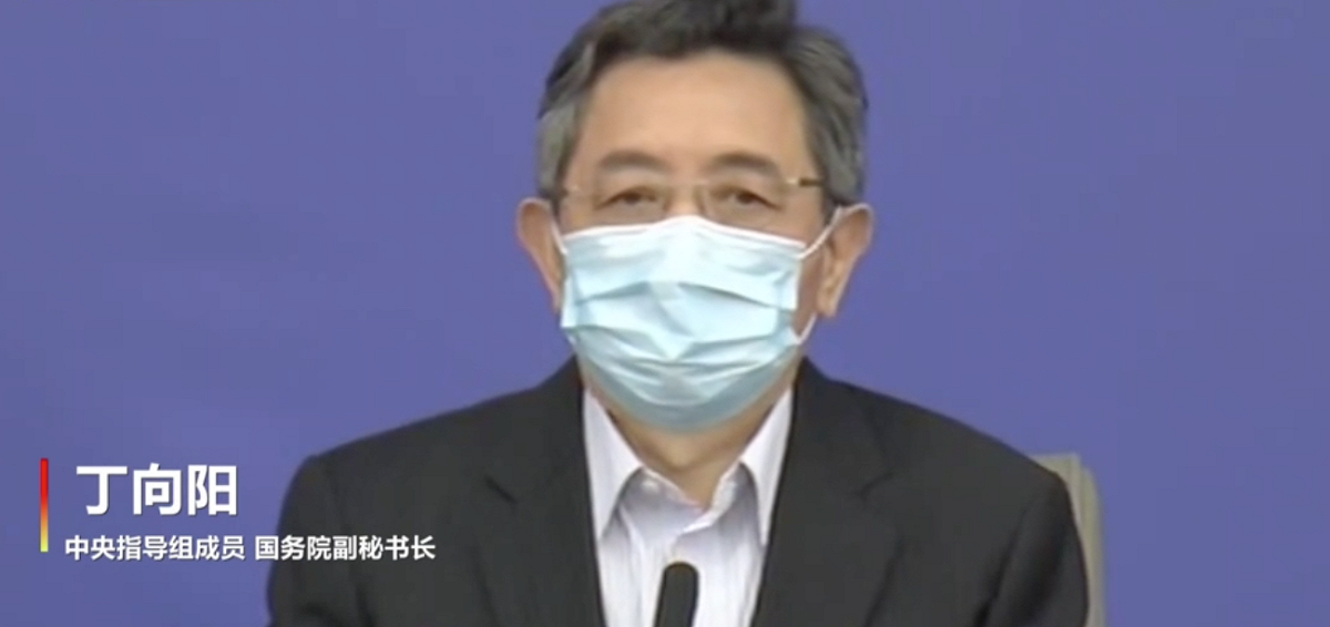 中央指導組成員、國務院副秘書長丁向陽 圖：翻攝自中國《中新網》