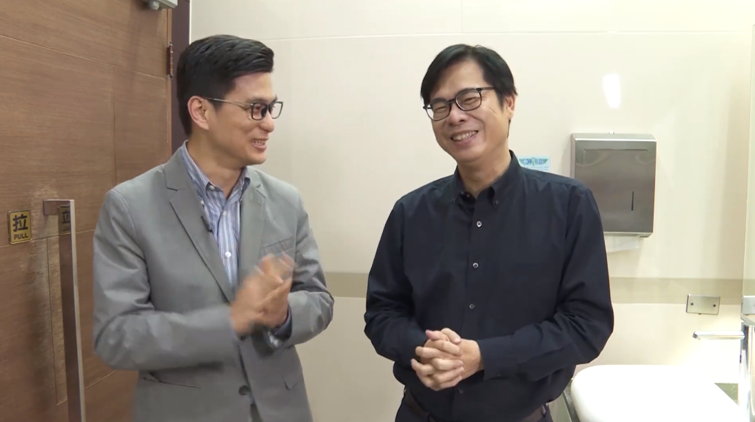 行政院副院長陳其邁稍早在臉書貼出影片，宣導正確的洗手方式。 圖：翻攝自陳其邁臉書影片