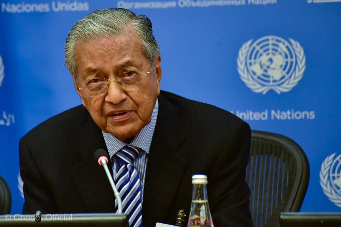 馬來西亞首相馬哈迪（Mahathir Mohamad） 圖：翻攝馬哈迪（Dr. Mahathir bin Mohamad）臉書