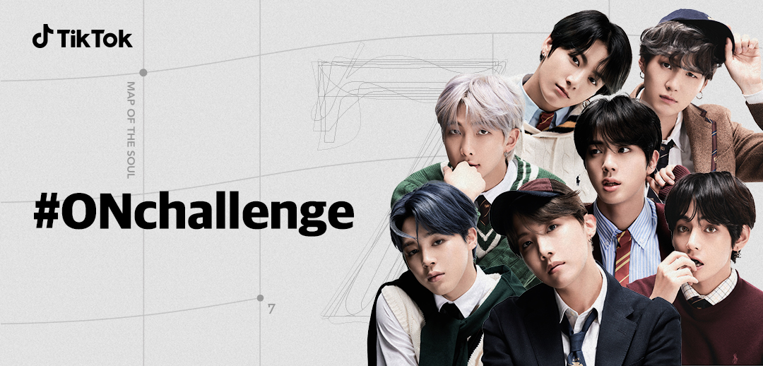 BTS 發行全新專輯 《MAP OF THE SOUL：7》， TikTok 發起主打歌曲 《ON》 #onchallenge 挑戰賽 圖： TikTok /提供
