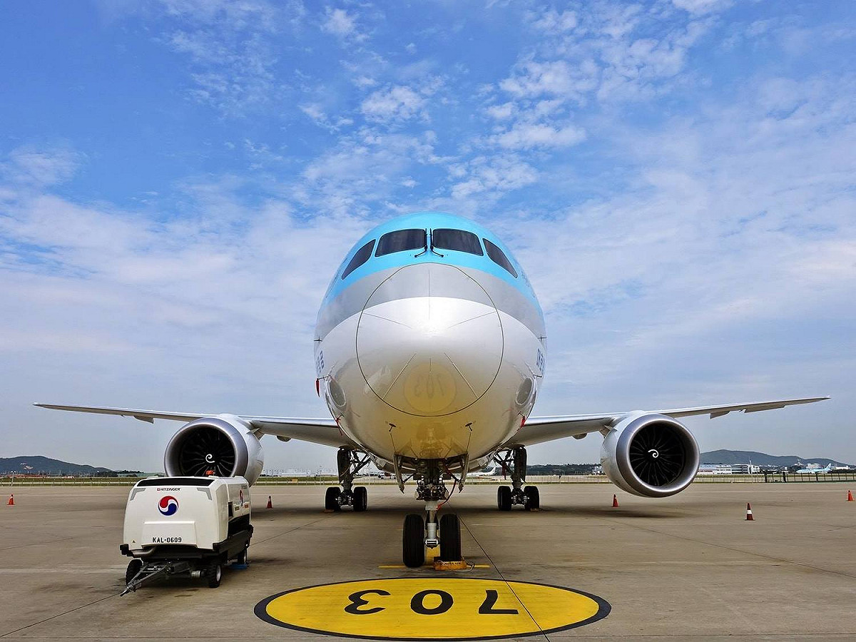 韓國武漢肺炎疫情確診人數攀升，影響航空營運，國內航空公司紛紛暫停國際航線營運。 圖：翻攝自大韓航空臉書