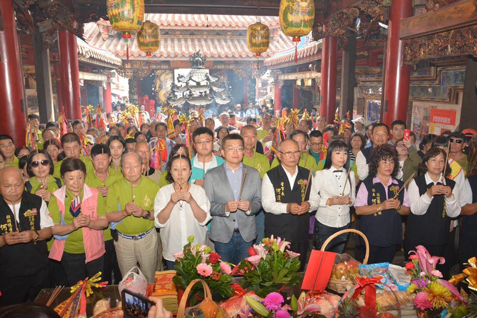 蔡其昌感謝廟宇替防疫盡一分心力。 圖:蔡其昌臉書
