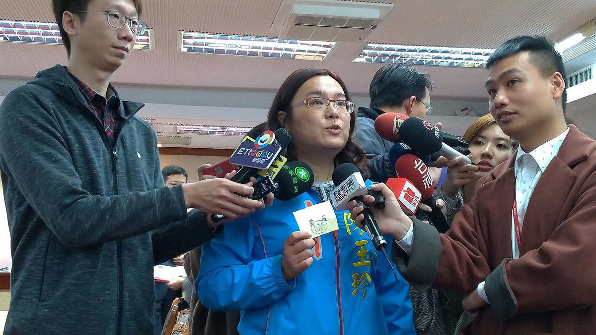 國民黨立委陳玉珍當選內政委員會召委。 圖:陳佩君/攝