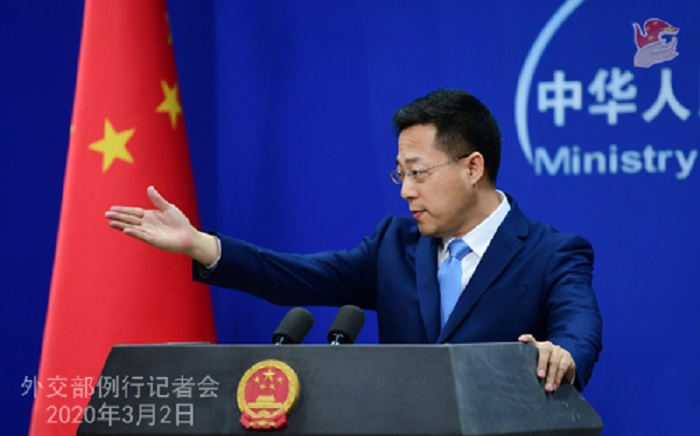 中國外交部發言人趙立堅。 圖：翻攝中國外交部