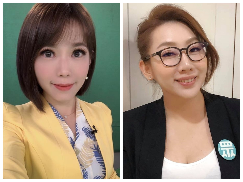 東森主播陳智菡（左）、民眾黨發言人林珍羽將接任台北市副發言人。 圖：新頭殼合成照