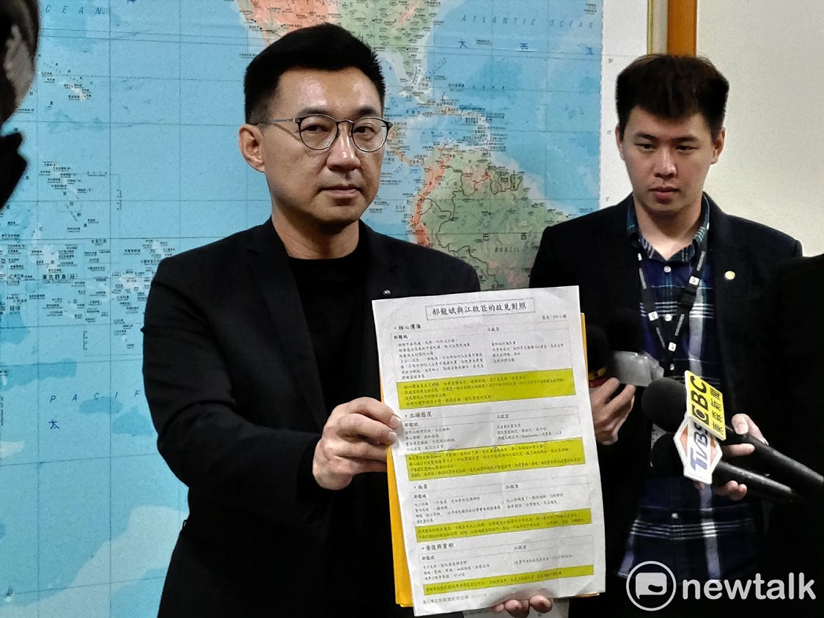 國民黨主席參選人江啟臣。 圖：黃建豪/攝
