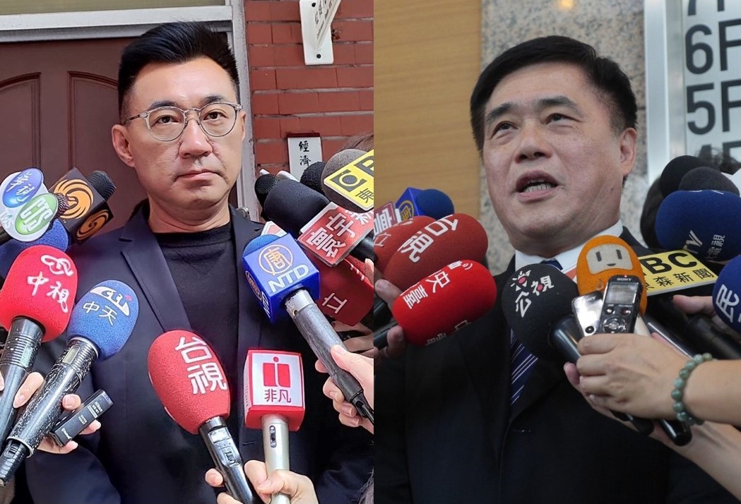 國民黨黨主席補選預定在3月7日進行黨員投票，最新民調顯示，黨員中有35%支持江啟臣擔任黨主席，21%支持郝龍斌。 圖：新頭殼合成