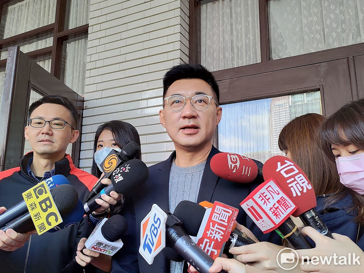 江啟臣表示，會等疫情緩和或結束再考慮訪美行程，日期還沒有定案。 圖：黃建豪/攝（資料照片）