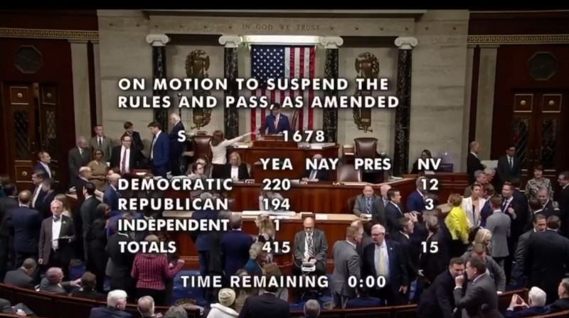 美國眾議院日前表決通過「台北法案」後，美國眾議員蒂普頓（Scott Tipton, R-CO）及斯科特（David Scott, D-GA）提出的《2020台灣公平雇傭法》也已交予美眾議院金融服務委員會審議。 圖：擷自美國眾議院官網