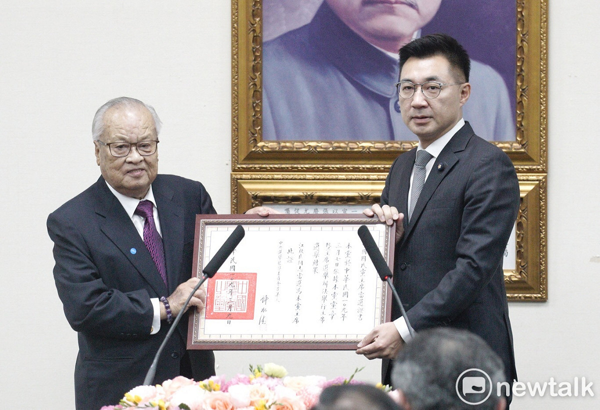 江啟臣正式接任國民黨主席。 圖：張良一/攝（資料照片）