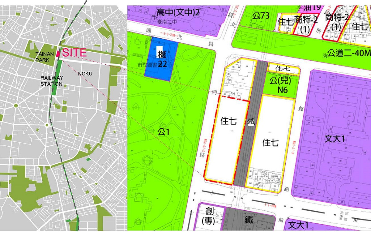 南市首批自建社會住宅─青年公宅，位於北區小東路與北門路交叉口公有土地。 圖：台南市政府提供