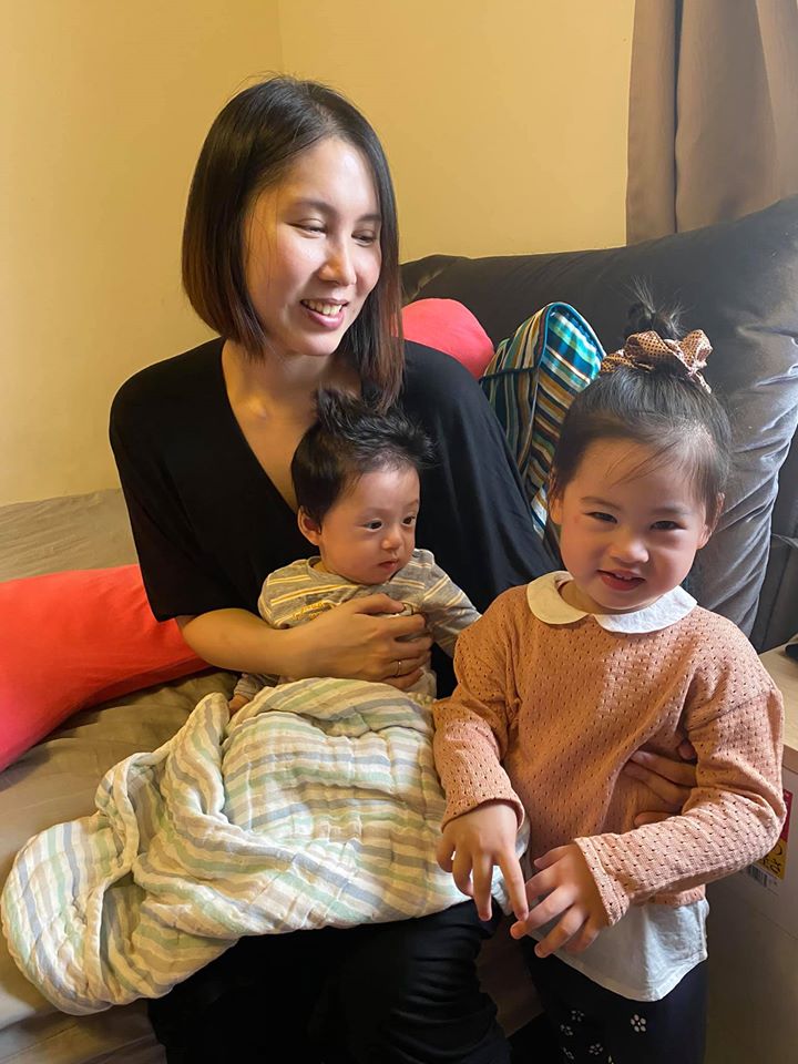 余苑綺為了孩子，積極努力對抗病魔。 圖：翻攝自余苑綺Facebook