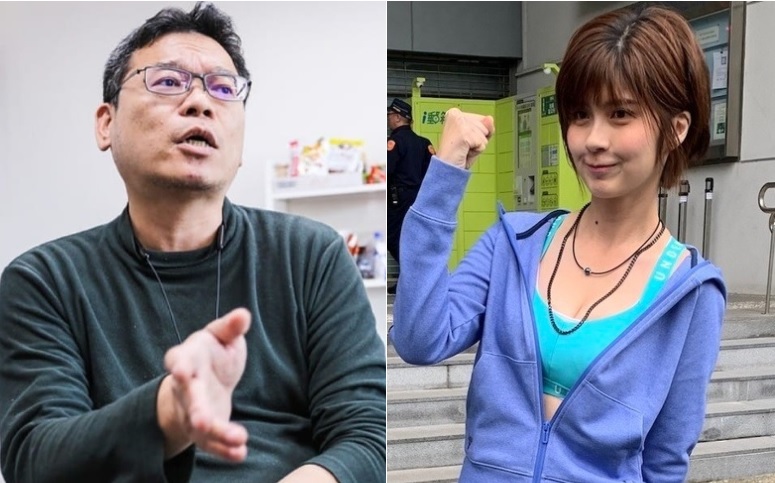 張益贍（左）與蔡宜芳被周刊爆料滑進摩鐵三小時，引發討論。 圖：新頭殼合成照