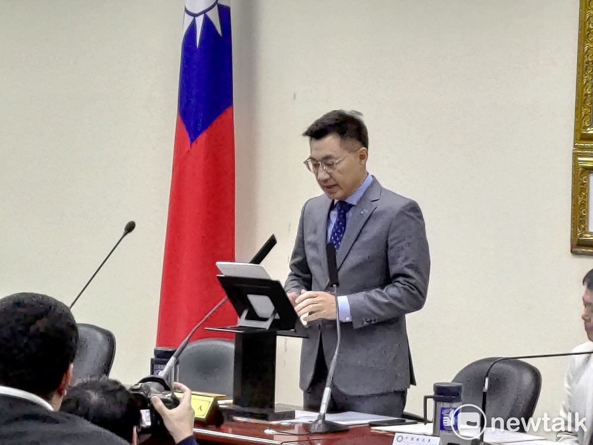 國民黨主席江啟臣。 圖：黃建豪/攝