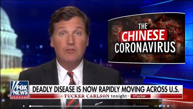 美國福斯新聞直接改稱中國冠狀病毒（THE CHINESE CORONAVIRUS）。 圖：翻攝自PTT