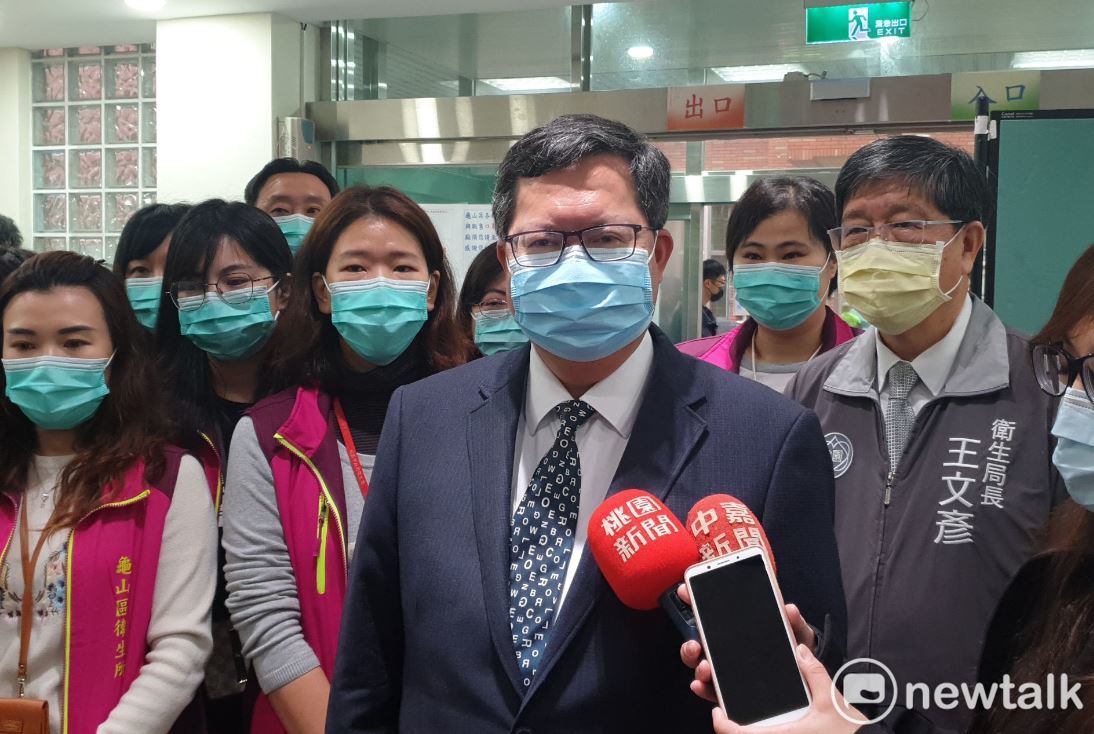 鄭文燦表示，桃園市累計有超過5000個居家檢疫或隔離的民眾，都還沒有失蹤的紀錄。 圖：林昀真／攝