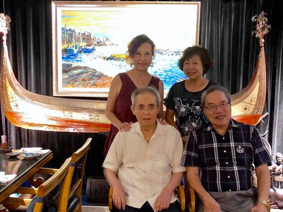 陳芳明過去與楊牧一起聚餐 圖:擷取自臉書
