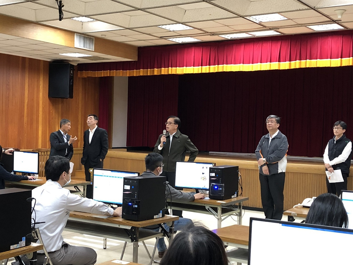 內政部於警政署辦理異地辦公模擬演練。 圖：內政部/提供