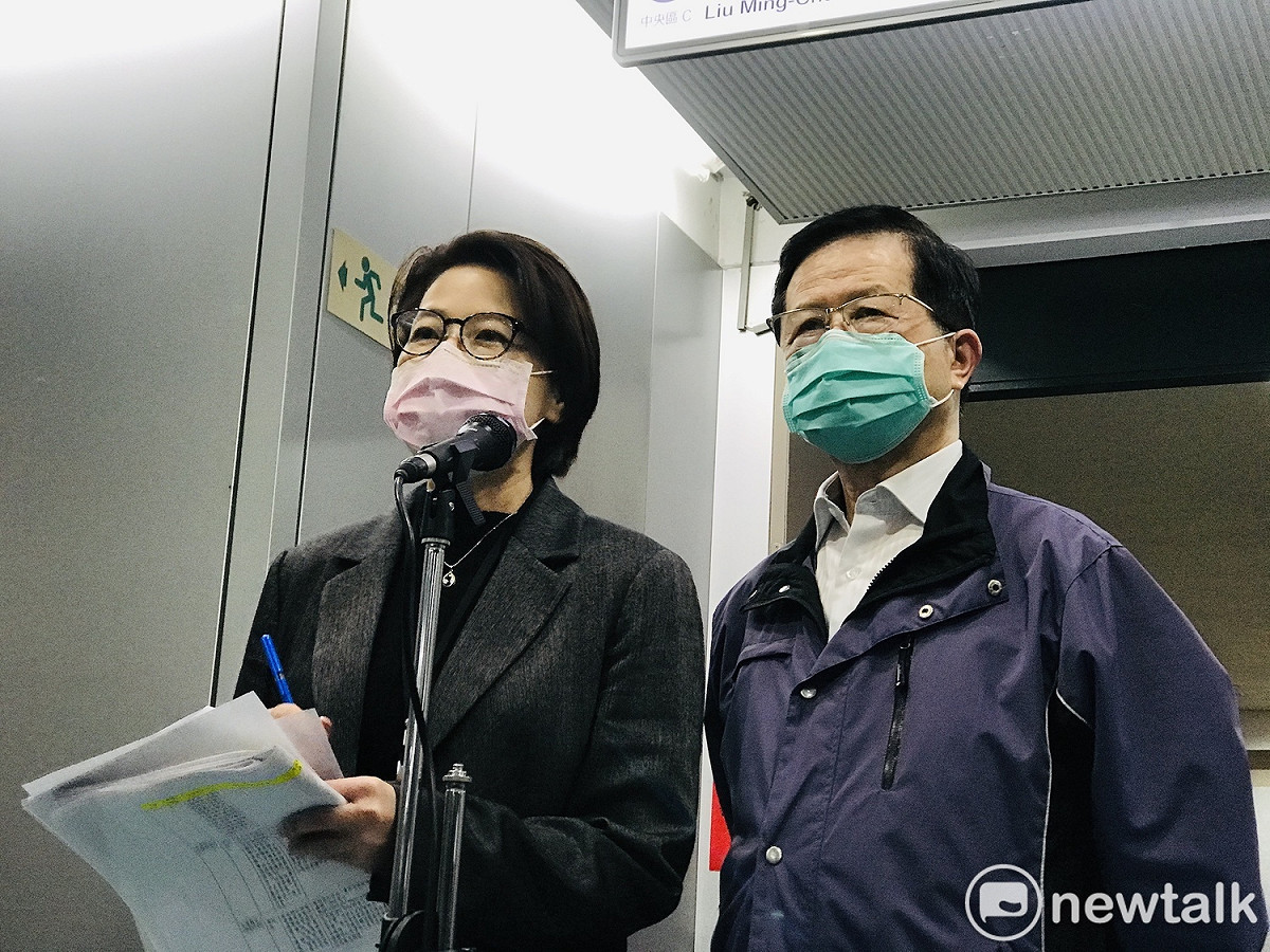 台北市副市長黃珊珊、北市衛生局長黃世傑。 圖：周煊惠 ／攝