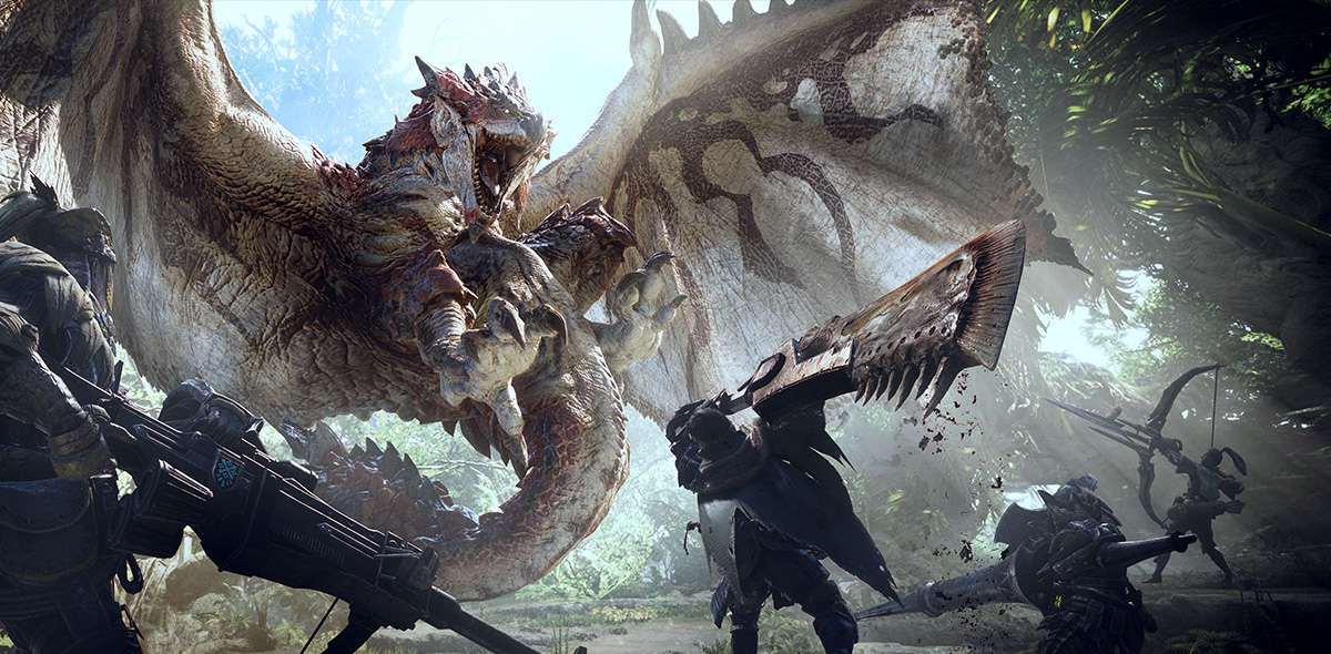 《魔物獵人世界》PS Plus會員限時免費活動登場。 圖：翻攝自魔物獵人世界官網