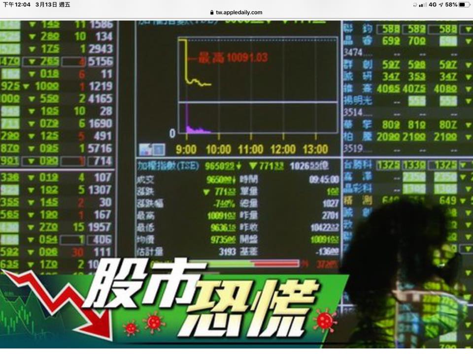 謝金河暗酸大老闆的股價 圖:擷取自臉書