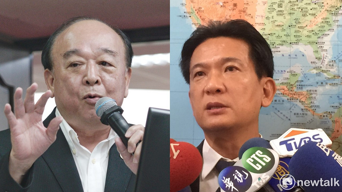 吳斯懷稱共機繞台不能說是挑釁，立委林俊憲忍不住批評「毫無自主思辨能力」。 圖：新頭殼合成