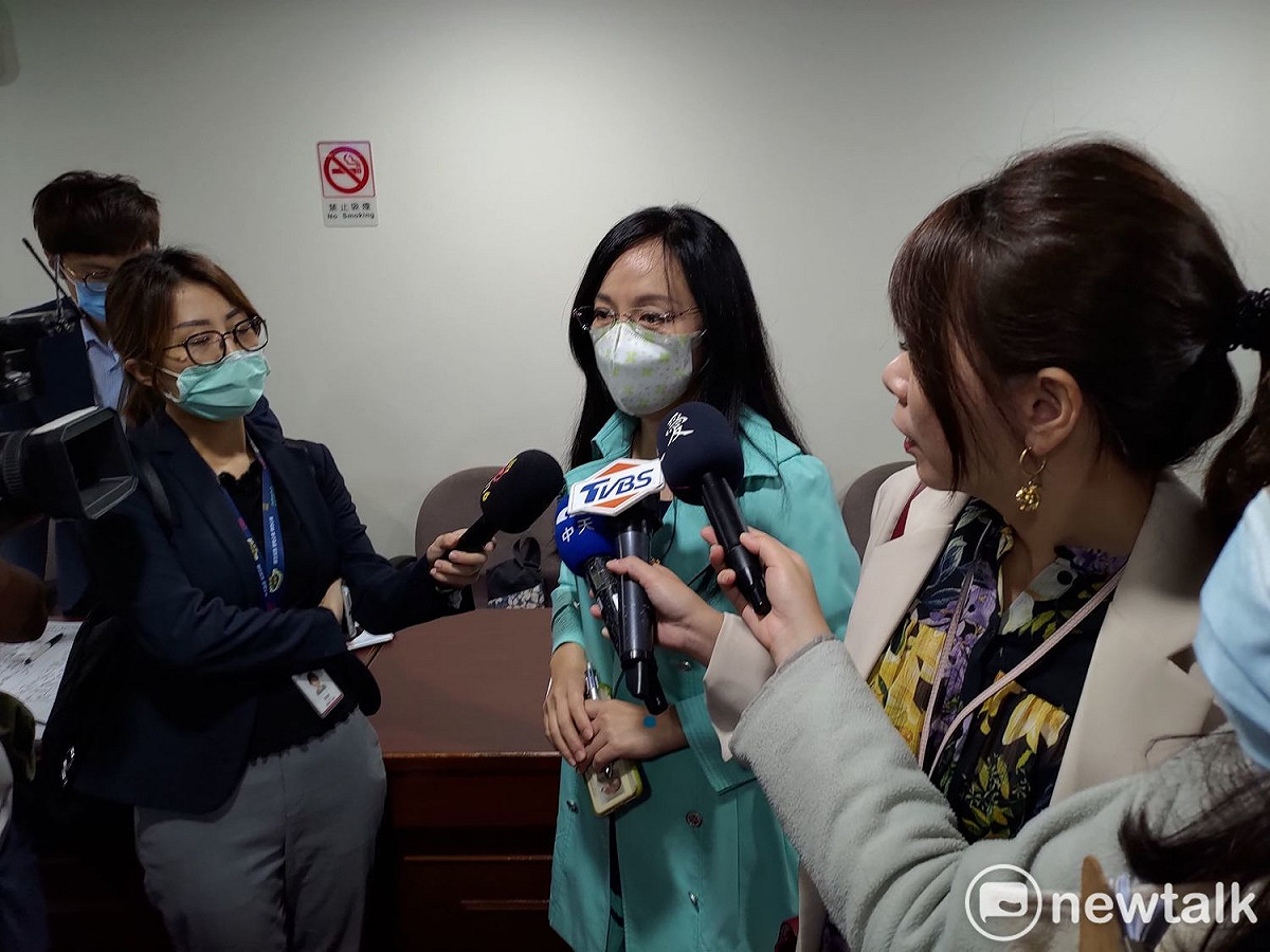 立委陳瑩一度要求停止開會。 圖：黃建豪/攝