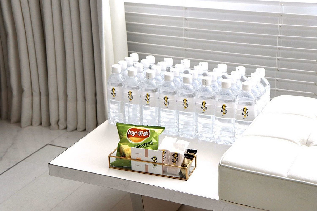 S Hotel防疫旅館防疫用品。 圖：台北市觀傳局 / 提供