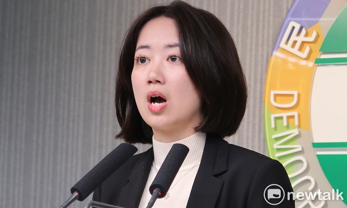 民進黨發言人戴瑋姍 圖：林朝億/攝