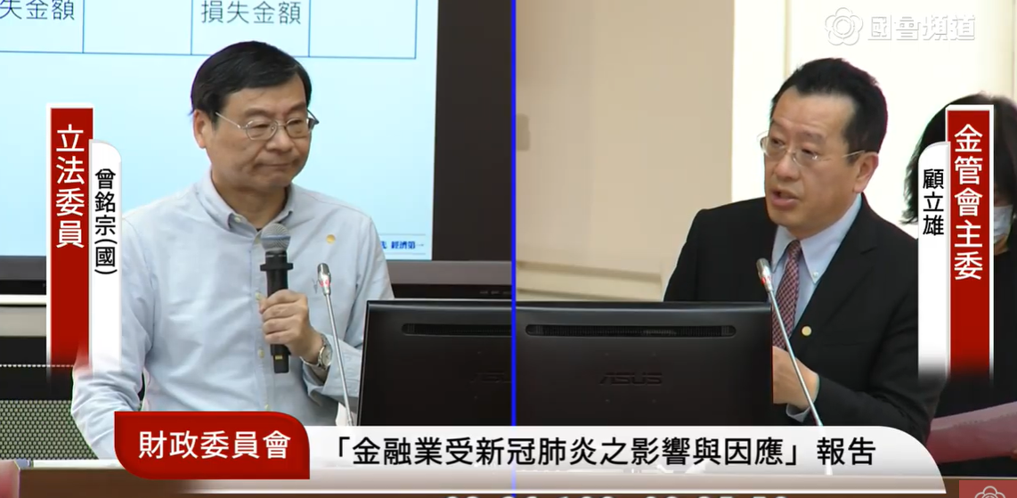 曾銘宗關注台股何時止跌。 圖：國會頻道