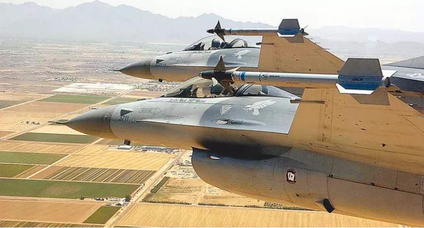 路克基地已有3人武漢肺炎確診，影響我國空軍F-16戰機飛行員赴美受訓進度。 圖：翻攝環球時報