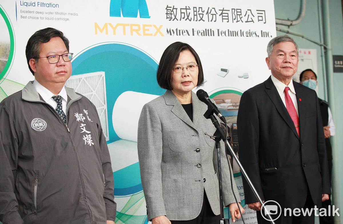 蔡英文表示，陳家欽被內政部函送一事，她也是透過行政院院長辦公室通知得知的。 圖：林昀真／攝