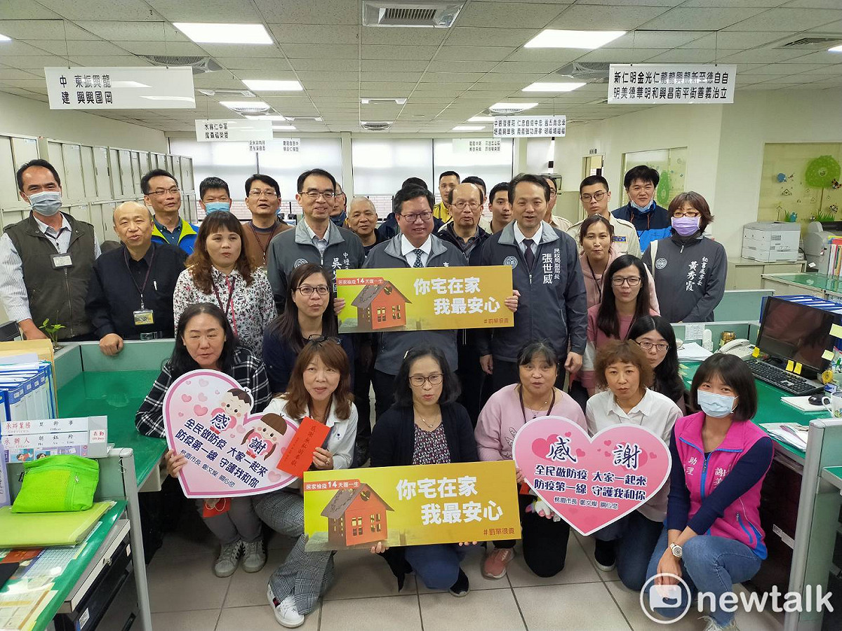 鄭文燦說，防疫要成功，第一線的工作人員是最重要的。 圖：林昀真/攝