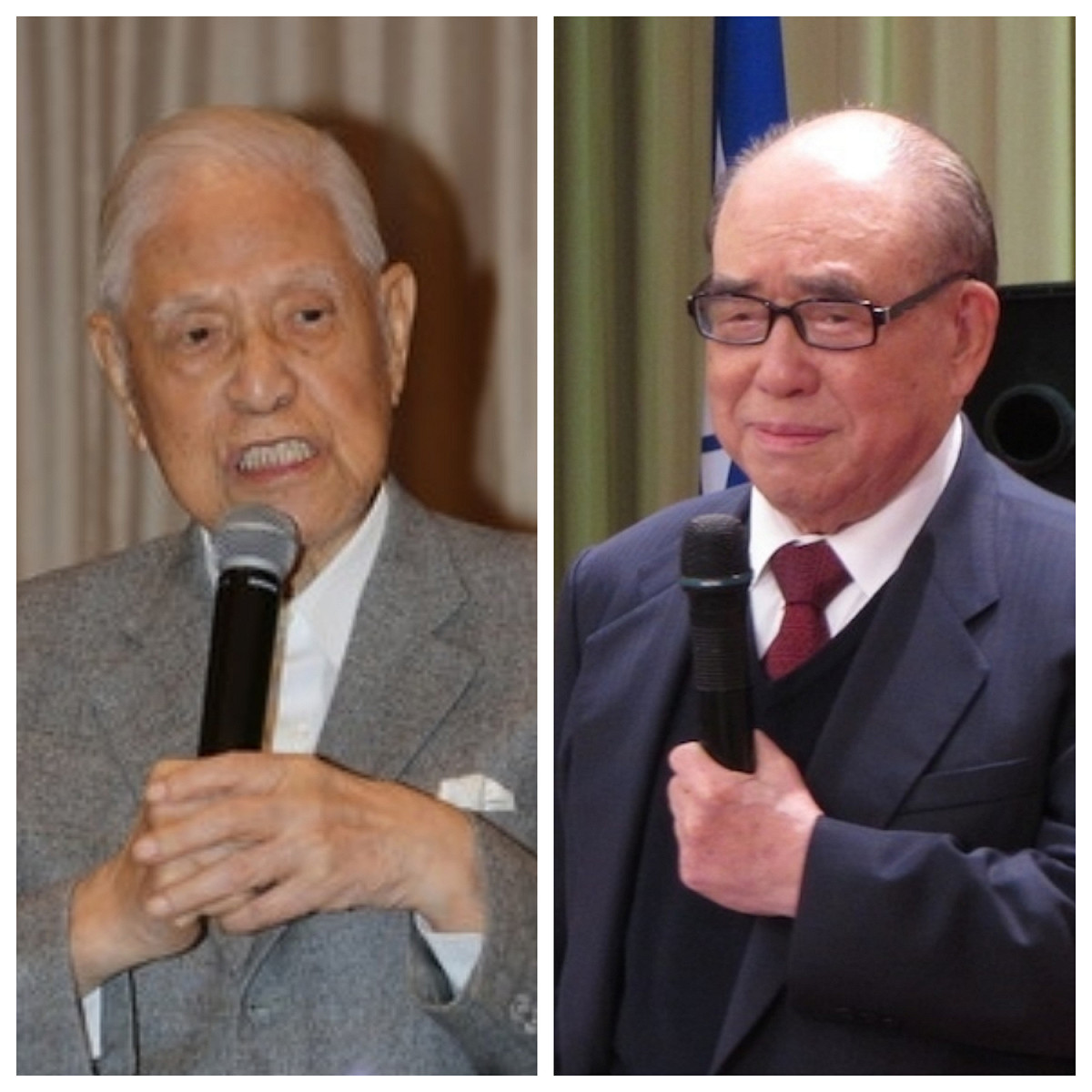 前總統李登輝（左）、前行政院長郝柏村（右） 圖：新頭殼合成照