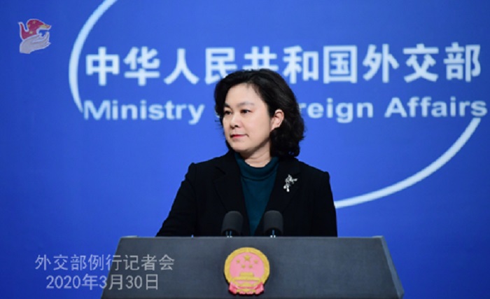 中國外交部發言人華春瑩。 圖：翻攝中國外交部網站