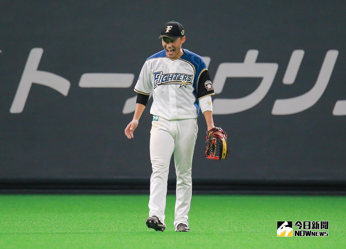 日本火腿鬥士隊外野手王柏融。 圖／記者葉政勳攝 , 2019.03.30