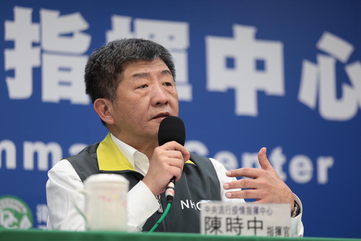 中央流行疫情指揮中心陳時中指揮官。 圖：中央流行疫情指揮中心／提供