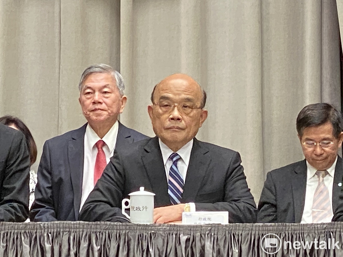 行政院長蘇貞昌、經濟部長沈榮津。 圖：周煊惠 ／攝