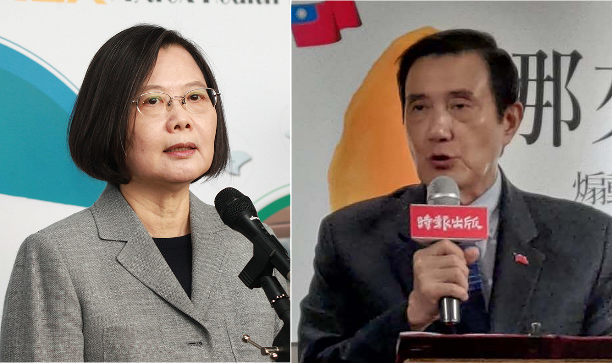 總統蔡英文（左）和前總統馬英九（右）。 圖：NEWTALK合成