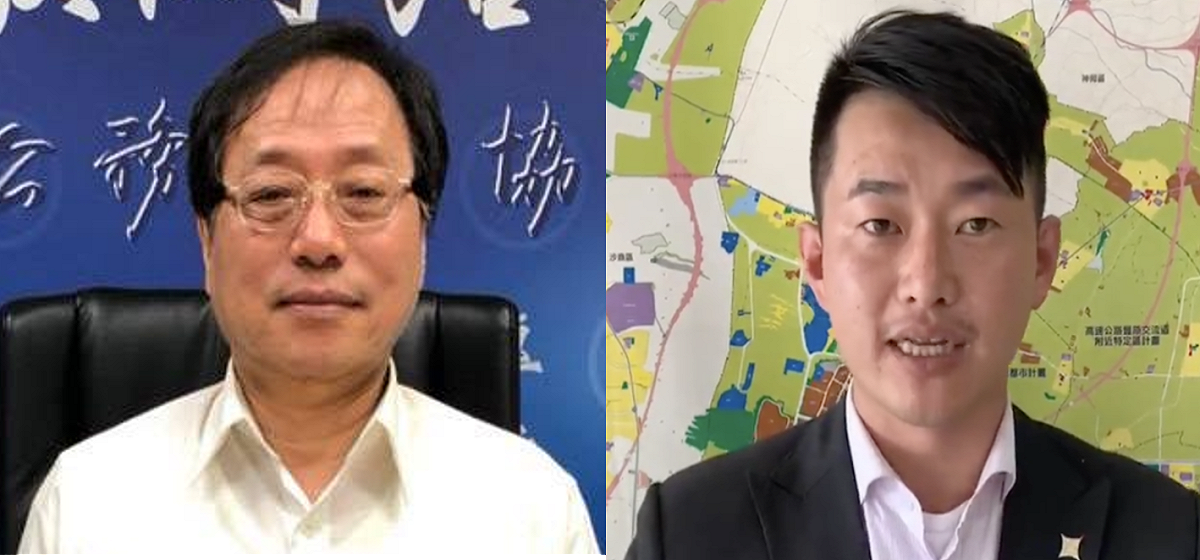 全國公務人員協會榮譽理事長李來希(左一)、台灣基進黨立委陳柏惟(右一)。 圖：新頭殼合成