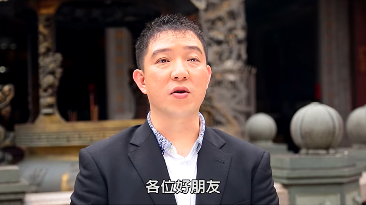 台中市沙鹿區美仁里里長陳建良。 圖：擷取自美仁哥Youtube影片