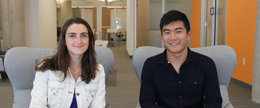 Kapwing 共同創辦人 Julia Enthoven（左）和 Eric Lu（右）。 圖：取自Kapwing官網