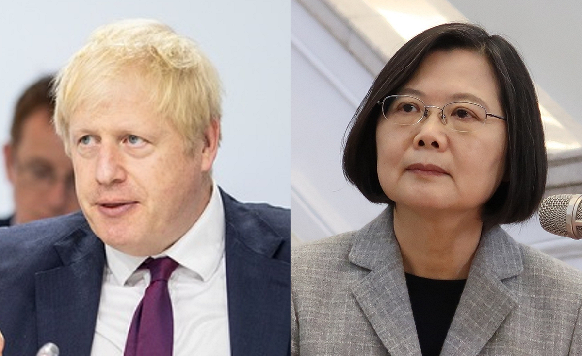 強生因感染武漢肺炎被轉送加護病房，蔡英文特地透過推特，祝福強生早日康復。 圖：新頭殼合成（資料照片）