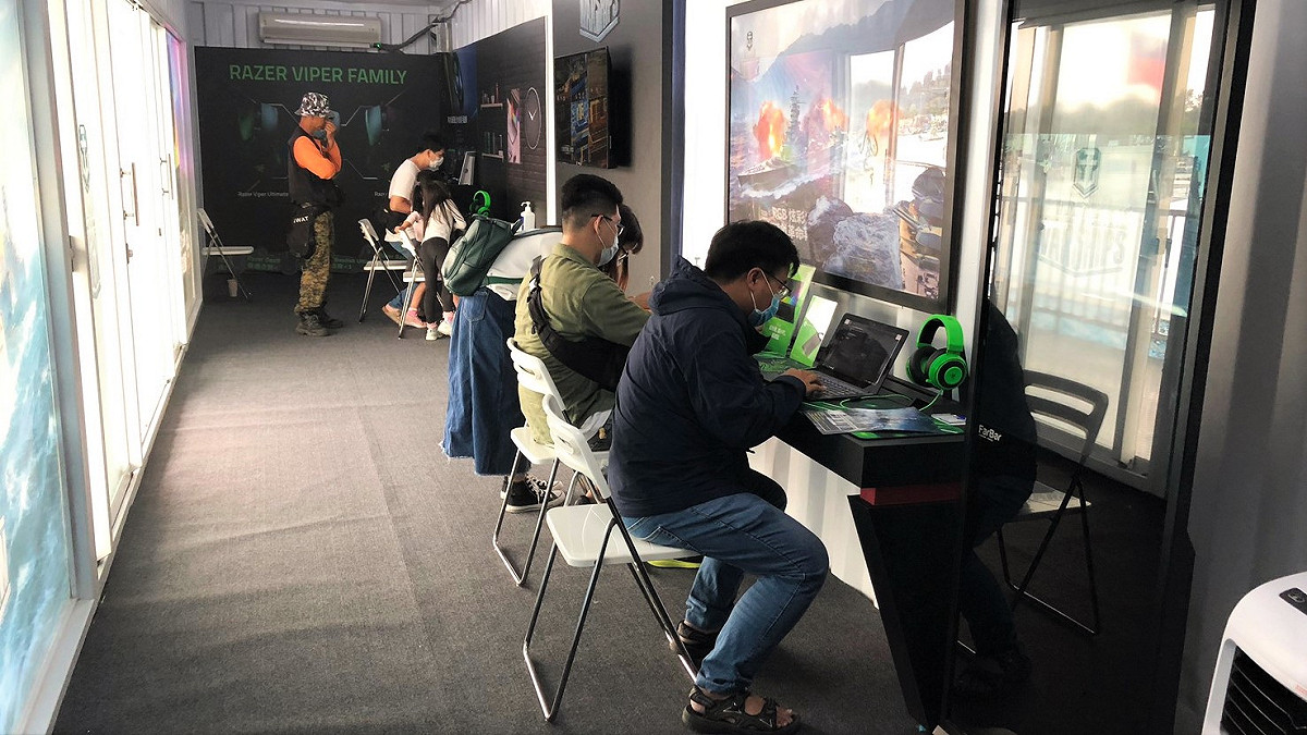 線上戰艦對戰遊戲《戰艦世界》於台南市安平德陽艦園區打造「戰艦世界貨櫃體驗館」 圖：戰艦世界/提供