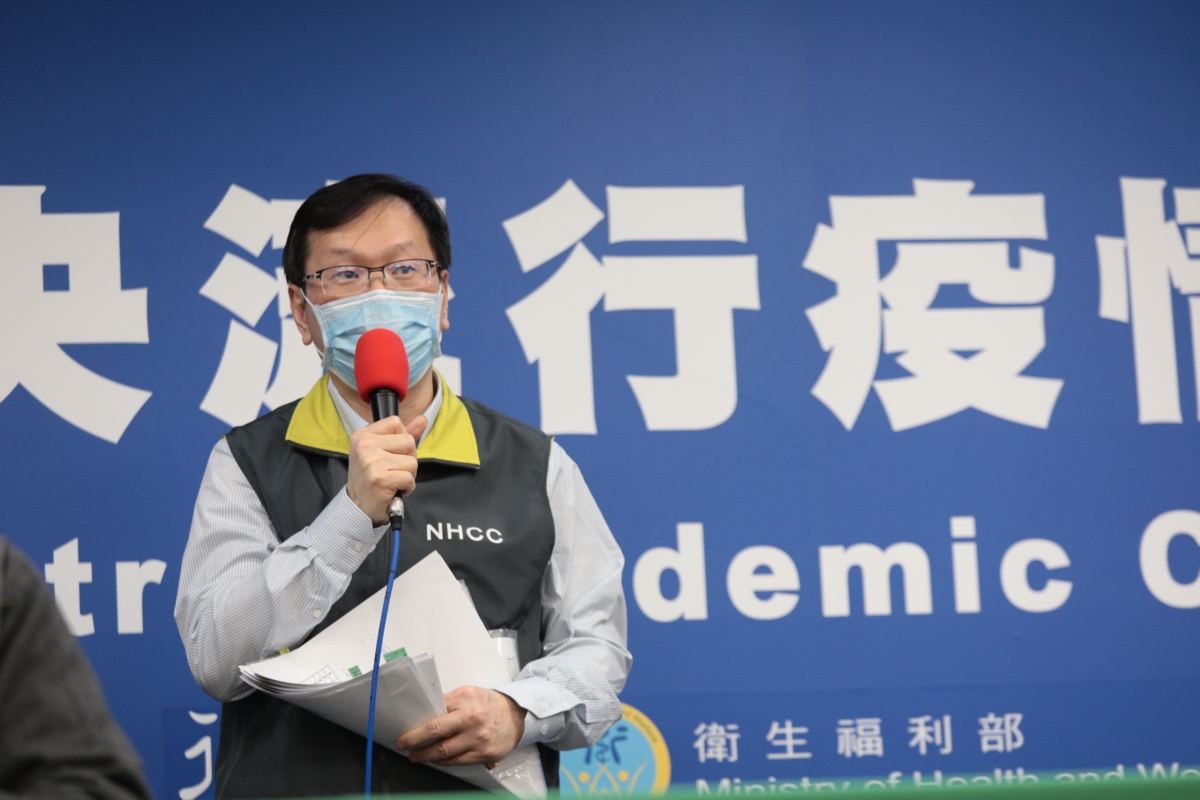中央流行疫情指揮中心發言人莊人祥。 圖：中央流行疫情指揮中心／提供